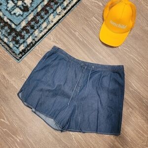 Gibson Latimer Women's Drawstring denim pull on shorts size XL